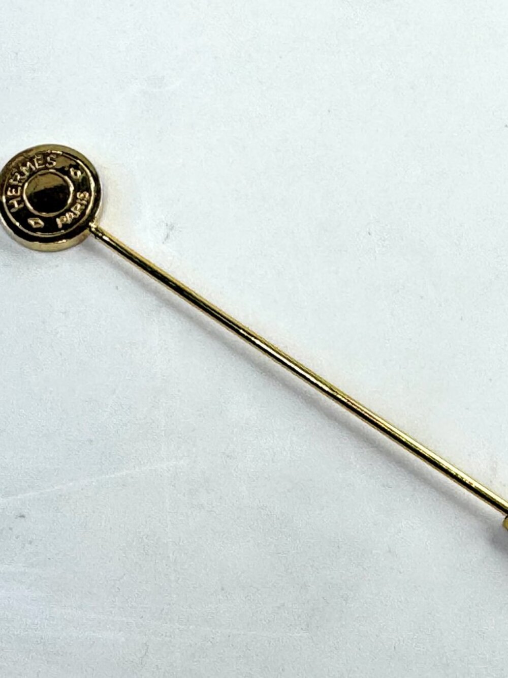 Vintage Hermès Gold Clou de Selle Stick Pin  GS809